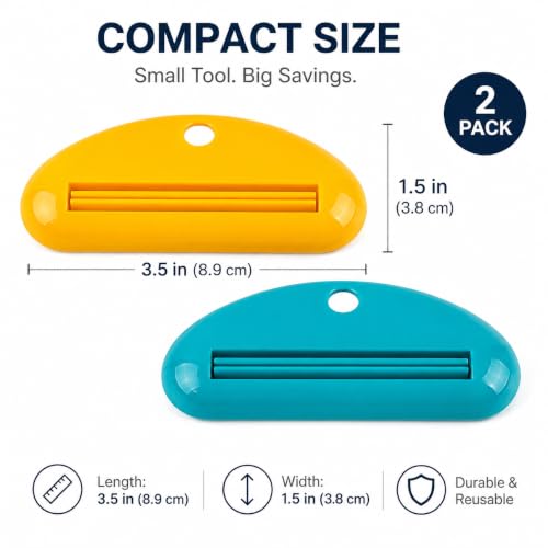 ML Necessities Tube Squeezer 2-Pack for Toothpaste and Lotion