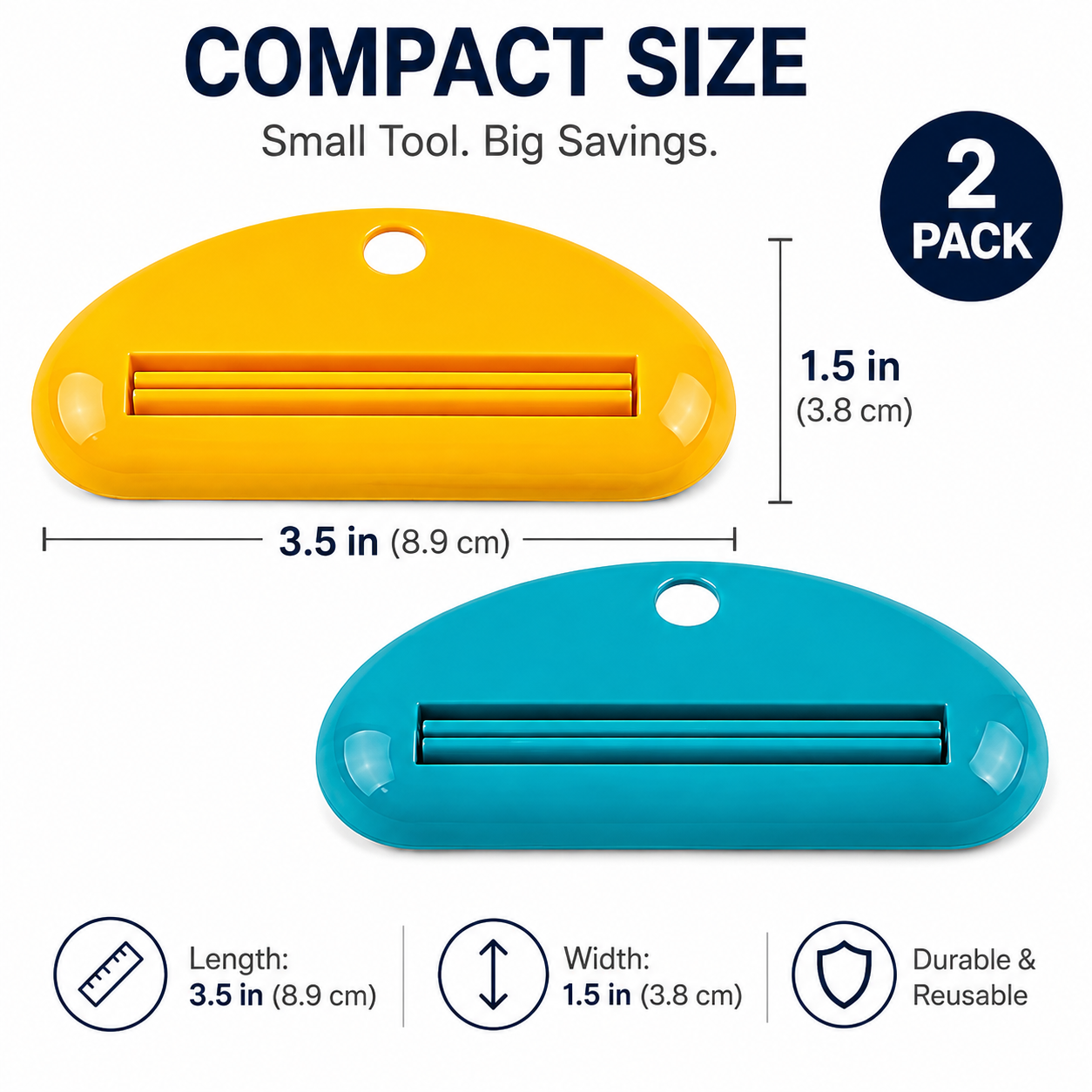 ML Necessities Tube Squeezer 2-Pack for Toothpaste and Lotion