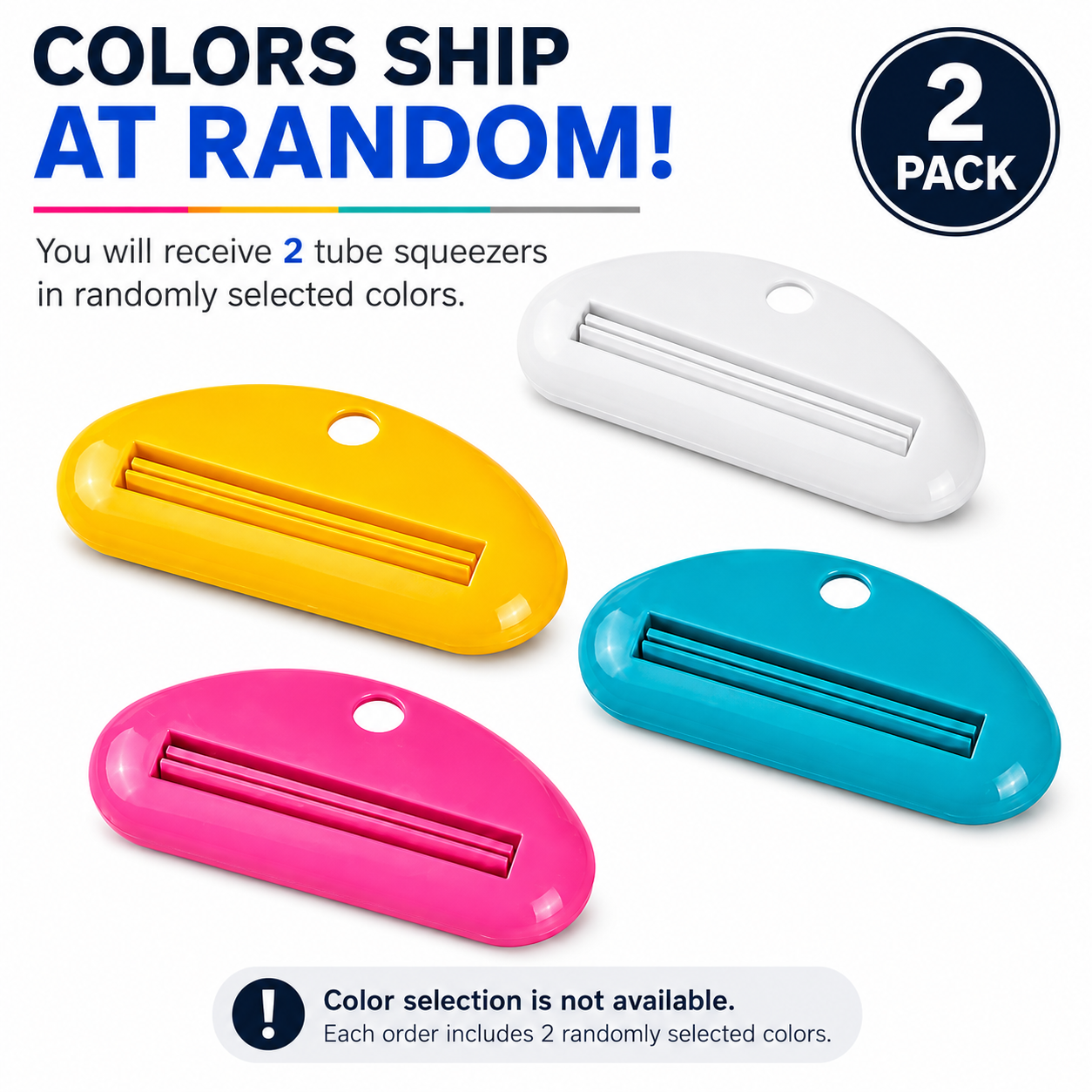 ML Necessities Tube Squeezer 2-Pack for Toothpaste and Lotion