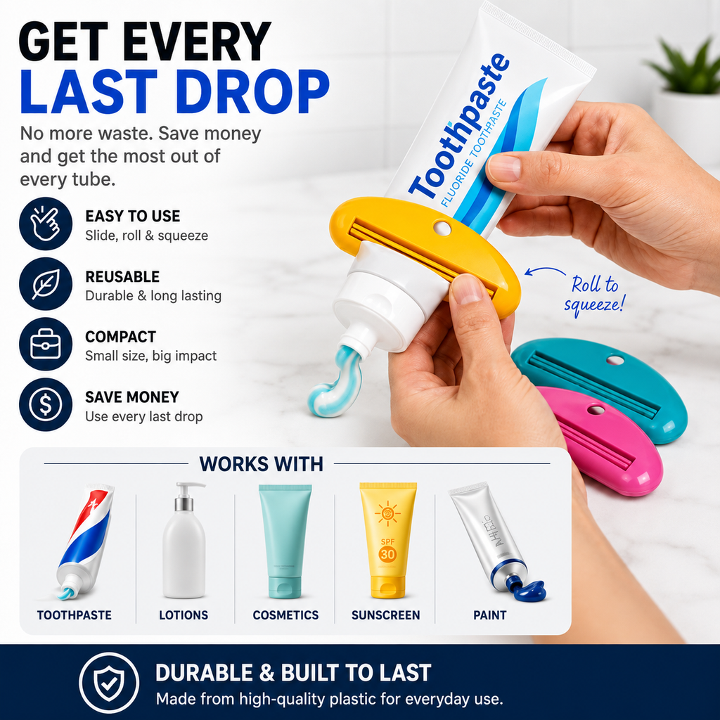 ML Necessities Tube Squeezer 2-Pack for Toothpaste and Lotion