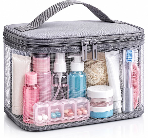 Travel Toiletry Bag for Women & Men, Gray