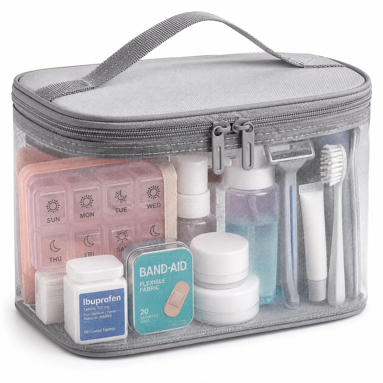 Travel Toiletry Bag for Women & Men, Gray